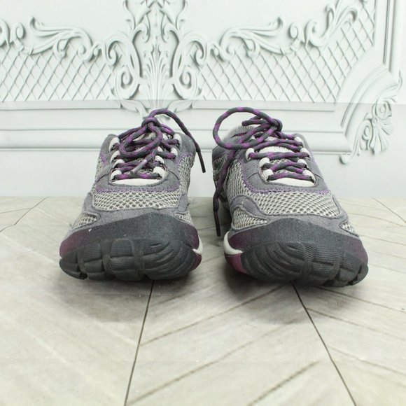 Merrell Pace Glove Dark Shadow Gray Suede Lace Up Running Sneakers Shoes Size 9 - Picture 4 of 9